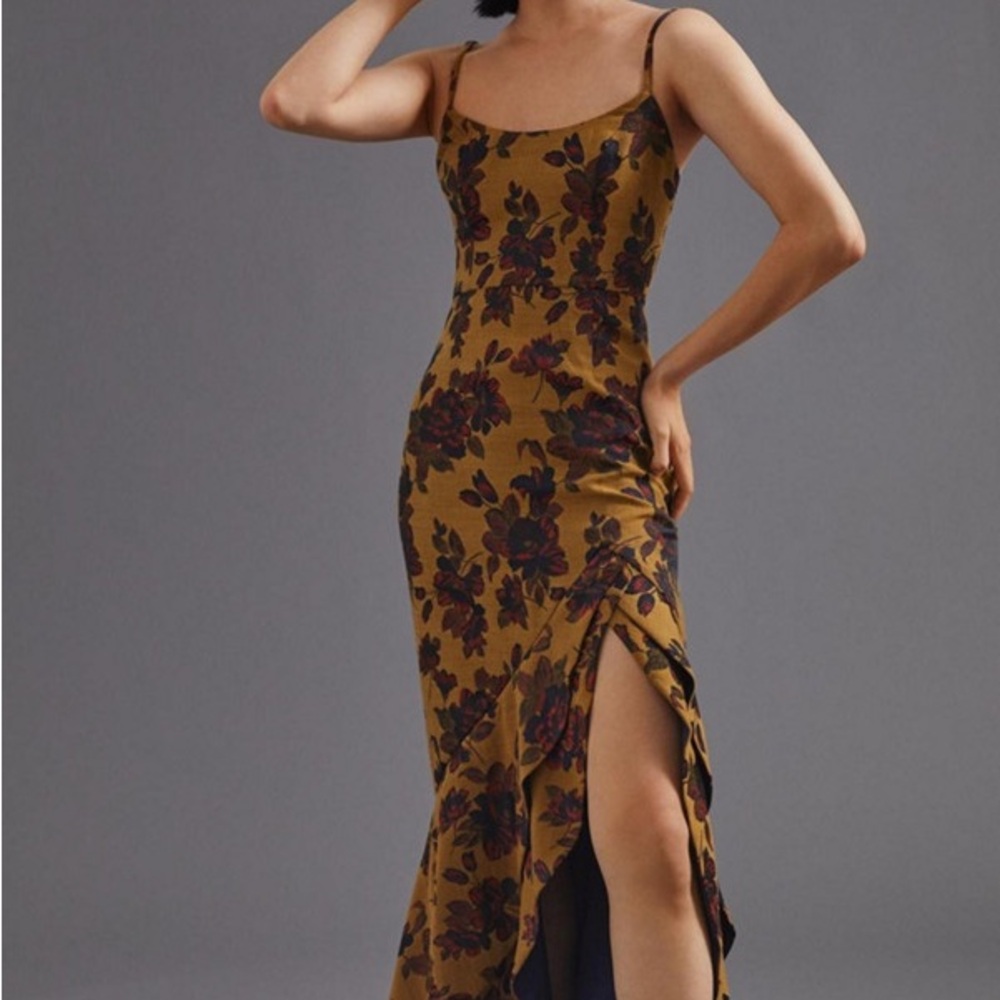 Anthropologie Hutch Floral Slip Maxi Dress